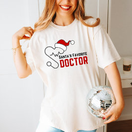 Santa's Favorite Doctor Christmas T Shirt