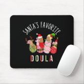 Santa's Favorite Doula Nurse Christmas Stpartum Mi Muismat (Met muis)
