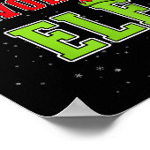 Santa's Favorite Elf Christmas Family Matching Gro Poster (Hoek)