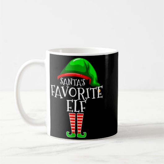Santa's Favorite Elf Group Matching Family Christm Koffiemok (Links)