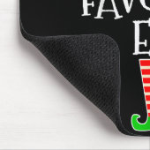 Santa's Favorite Elf Group Matching Family Christm Muismat (Hoek)