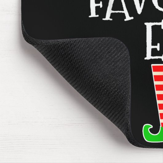 Santa's Favorite Elf Group Matching Family Christm Muismat (Hoek)