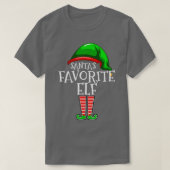 Santas Favorite Elf Group Matching Family Christma T-shirt (Design voorkant)