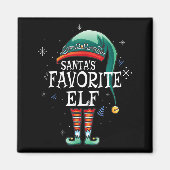 Santa's Favorite Elf The Matching Elf Family For C Magneet (Voorkant)
