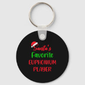 Santas Favorite Euphonium Player Gift Euphonium Ch Sleutelhanger (Voorkant)