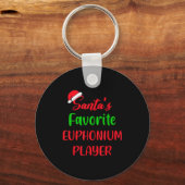 Santas Favorite Euphonium Player Gift Euphonium Ch Sleutelhanger (Voorkant)