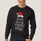 Santas Favorite Forensic Nurse Christmas Trui (Voorkant)