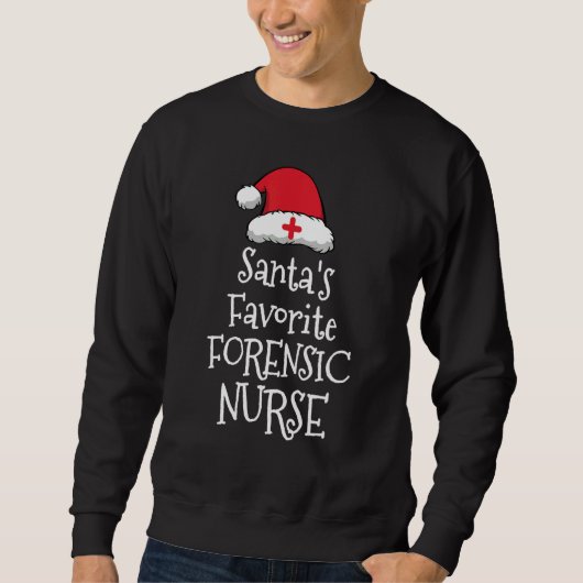 Santas Favorite Forensic Nurse Christmas Trui (Voorkant)