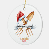 Santa's Favorite Gardener, Plant Mom Gift  Keramisch Ornament (Links)