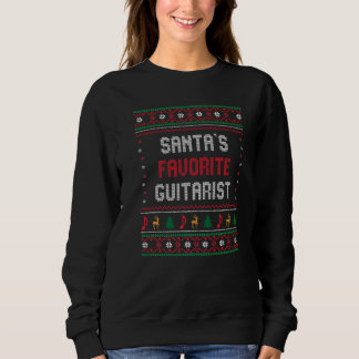 Santas Favorite Guitarist guitar Christmas Trui