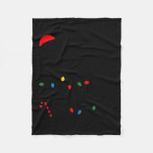 Santa's Favorite Helper Funny Christmas Fleece Deken (Voorkant)