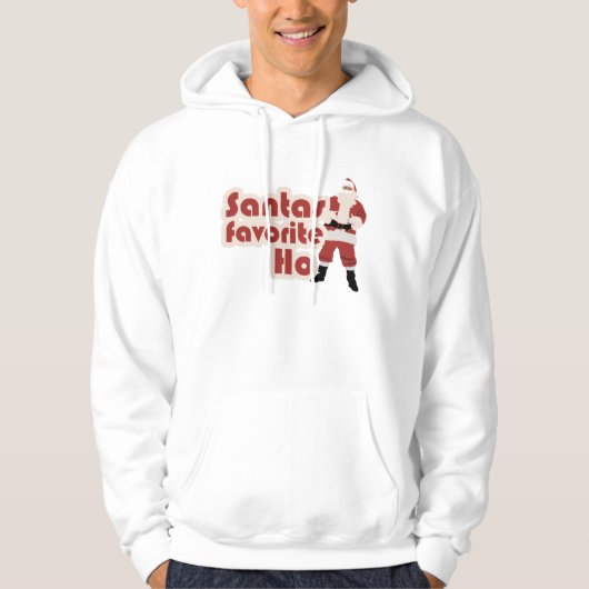 Santas Favorite Ho Funny Kerstmis Hoodie (Voorkant)