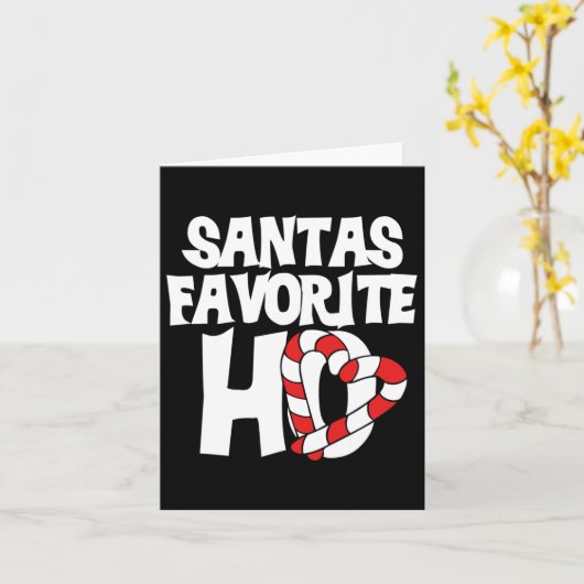 Santas Favorite Ho Kaart (Gele Bloem)
