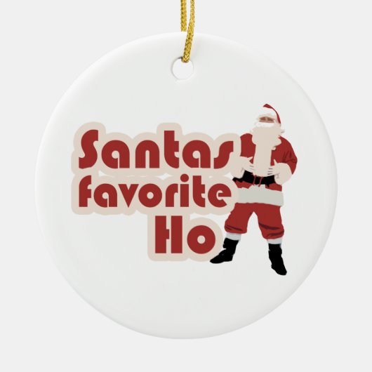 Santas Favorite Ho Keramisch Ornament (Voorkant)