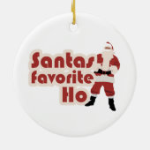Santas Favorite Ho Keramisch Ornament (Achterkant)