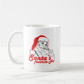 SANTA'S FAVORITE HO -.png Koffiemok (Links)