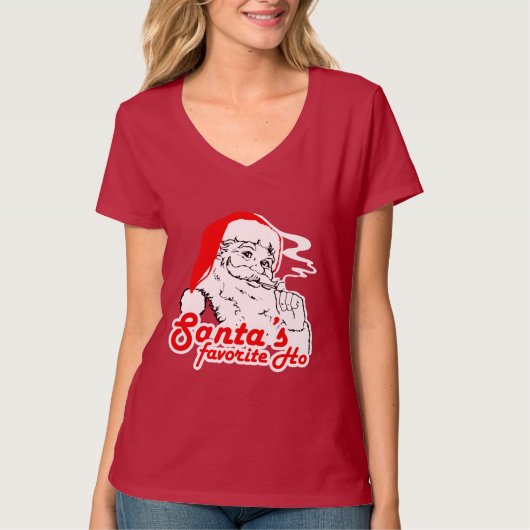 SANTA'S FAVORITE HO -.png T-shirt (Voorkant)