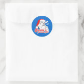 SANTA'S FAVORITE HO RONDE STICKER (Tas)