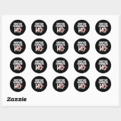 Santas Favorite Ho Ronde Sticker (Vel)
