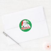 SANTA'S FAVORITE HO RONDE STICKER (Envelop)
