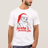 SANTA'S FAVORITE HO T-SHIRT (Voorkant)