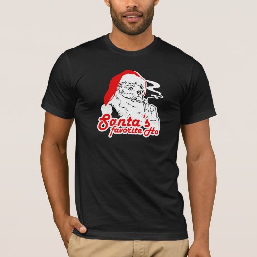 SANTA'S FAVORITE HO T-SHIRT (Voorkant)