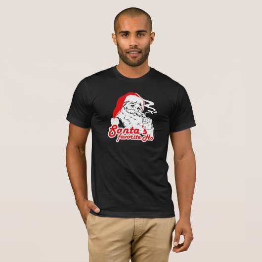SANTA'S FAVORITE HO T-SHIRT (Voorkant volledig)