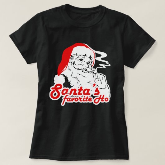 SANTA'S FAVORITE HO T-SHIRT (Design voorkant)