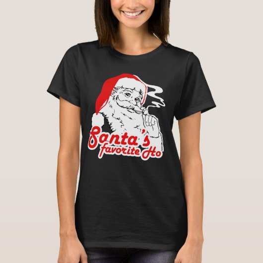 SANTA'S FAVORITE HO T-SHIRT (Voorkant)