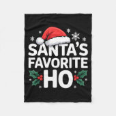 Santa's Favorite Ho Tee Funny Christmas Graphic  Fleece Deken (Voorkant)