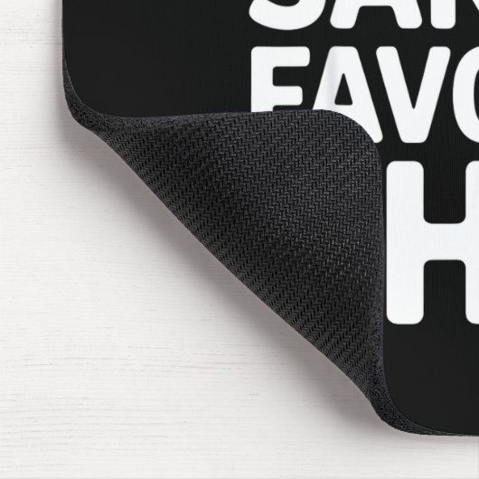 Santa's Favorite Ho Tee Funny Christmas Graphic Muismat (Hoek)