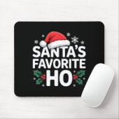Santa's Favorite Ho Tee Funny Christmas Graphic  Muismat (Met muis)