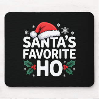Santa's Favorite Ho Tee Funny Christmas Graphic  Muismat
