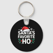Santa's Favorite Ho Tee Funny Christmas Graphic  Sleutelhanger (Voorkant)