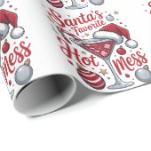 Santa's favorite hot mess, christmas cadeaupapier (Rol Hoek)