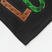 Santa's Favorite Lunch Lady Afro Messy Bun Woman C Fleece Deken (Hoek)