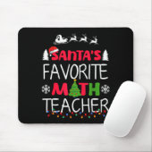 Santa's Favorite Math Teacher Christmas Mathematic Muismat (Met muis)