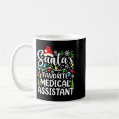 Santa's Favorite Medical Istant Funny Christmas  Koffiemok (Links)