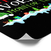 Santa's Favorite Monitor Tech Fun Christmas Poster (Hoek)