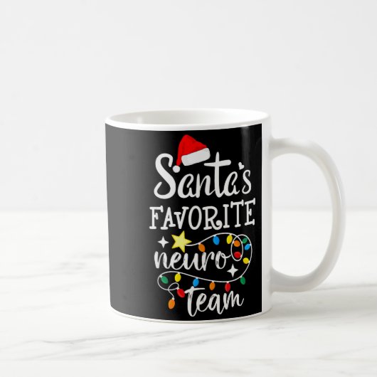 Santa's Favorite Neuro Team Christmas Neurology Nu Koffiemok (Rechts)