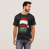Santa's Favorite Nurse Christmas Nursing T-shirt (Voorkant volledig)
