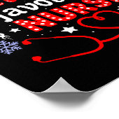 Santa's Favorite Nurse Christmas Short Sleeve Poster (Hoek)