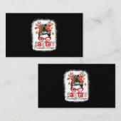 Santas Favorite Nurse Kerstmis Bun Bleaching Visitekaartje (Voorkant / Achterkant)