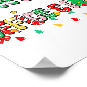 Santa's Favorite Office Staff Christmas Lights San Poster (Hoek)