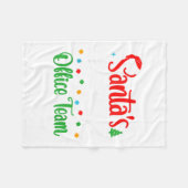 Santa's Favorite Office Team Christmas Lights Sant Fleece Deken (Voorkant (Horizontaal))