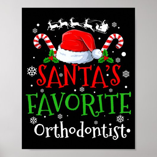 Santa's Favorite Orthodontist Christmas Party  Poster (Voorkant)