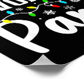 Santa's Favorite Para Funny Christmas Family Match Poster (Hoek)