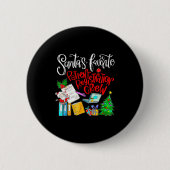 Santa's Favorite Patient Registration Crew Access Ronde Button 5,7 Cm (Voorkant)