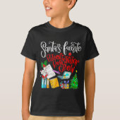 Santa's Favorite Patient Registration Crew Access  T-shirt (Voorkant)