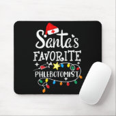 Santa's Favorite Phlebotomist Christmas Phlebotomy Muismat (Met muis)